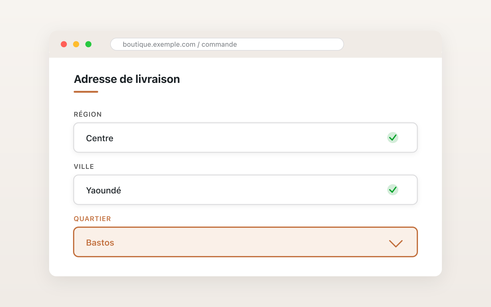 Menus Déroulants en Cascade